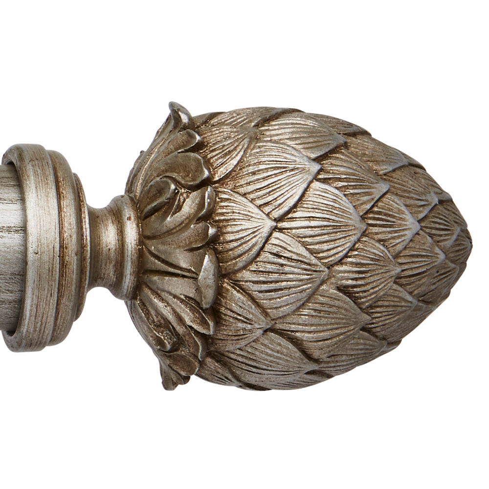 45mm Ashbridge Kew Finial Pk1 - Baroque Silver