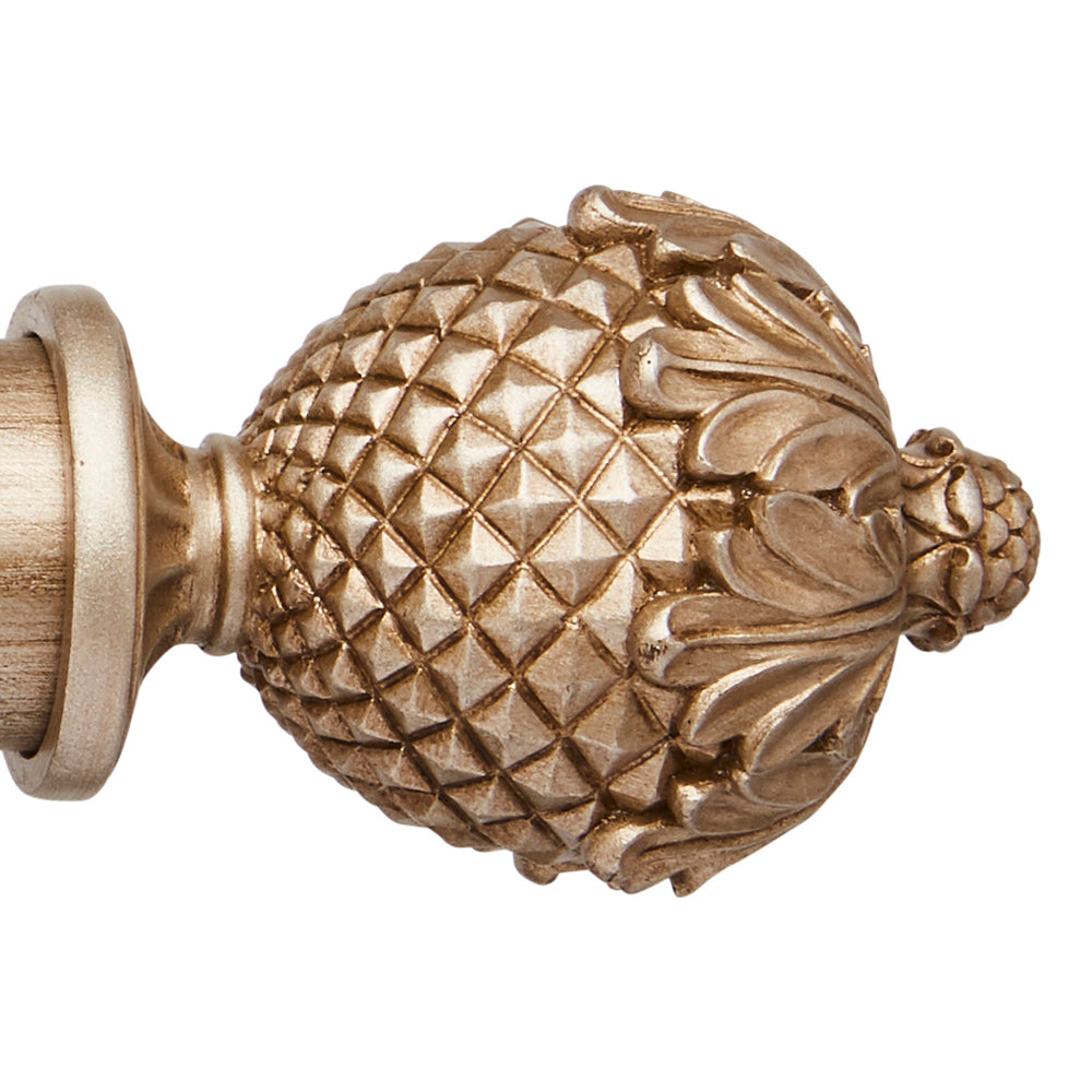 45mm Ashbridge Botanical Finial Pk1 - Champagne Gold