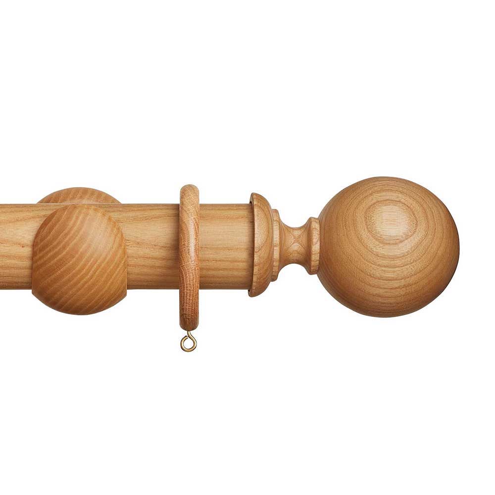 45mm Eden Ball Wood Pole Set - Natural