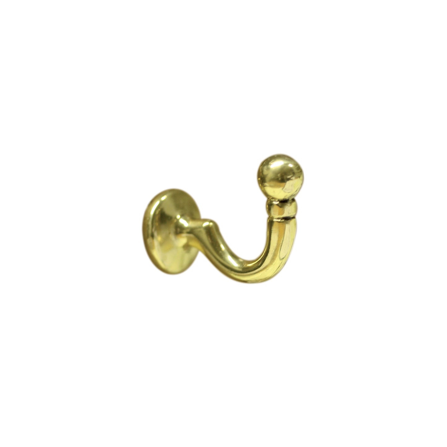 Ball End Hook - Brass