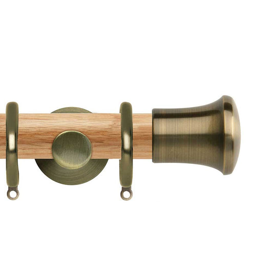 35mm Trumpet Complete Pole Set - Spun Brass Effect