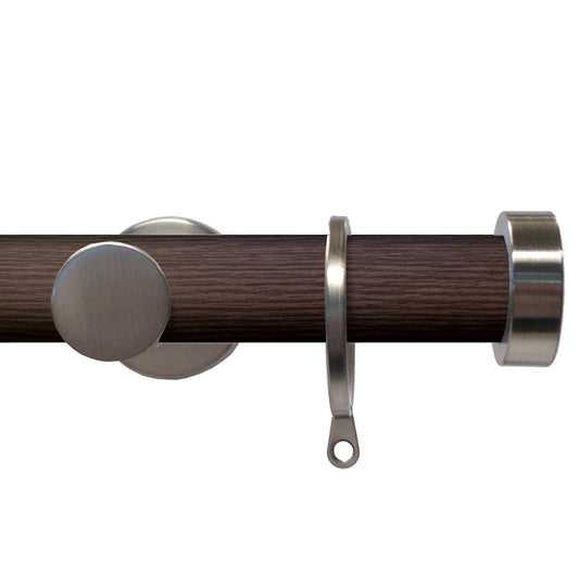 Soho by Swish Funk 28mm Complete Pole Set - Satin Steel