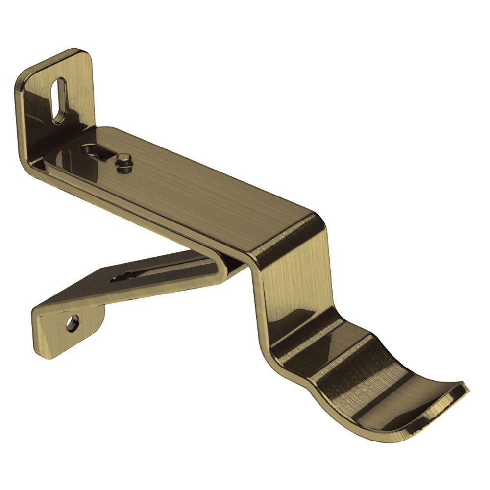 35mm Swish Elements Passover Bracket - Antique Brass