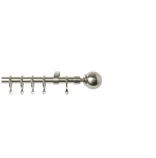 16-19mm Ball Pole Set - Satin Silver