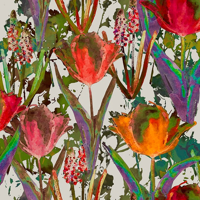 Tulips Fabric