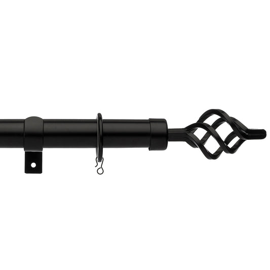 25-28mm Universal Cage Extendable Pole Set - Black