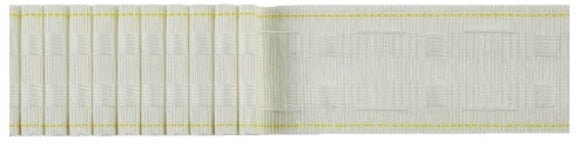 Rollspleat 50mm (2") White Pencil Pleat Tape 50m Roll