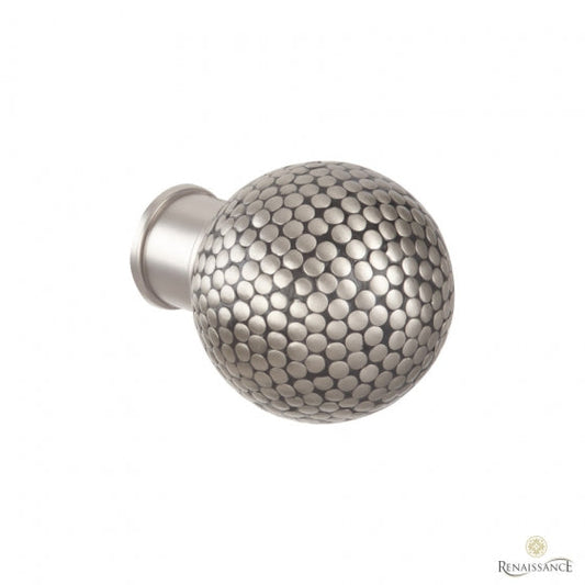 35mm Flat Dimple Ball Finial - Titanium