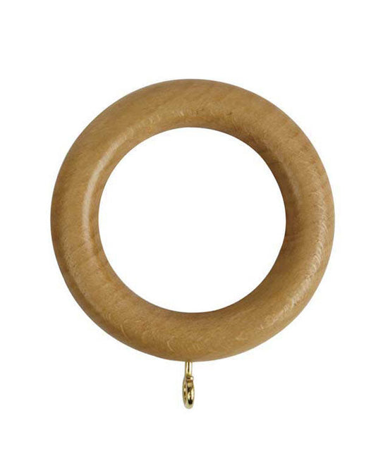 35mm Woodline Wood Rings pk4 - Light Oak