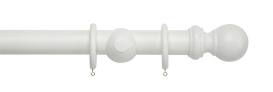 50mm Woodline Wood Pole Set - White