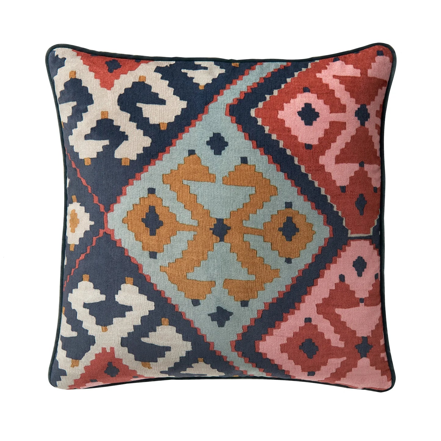 Otto Velvet Cushion - Henna