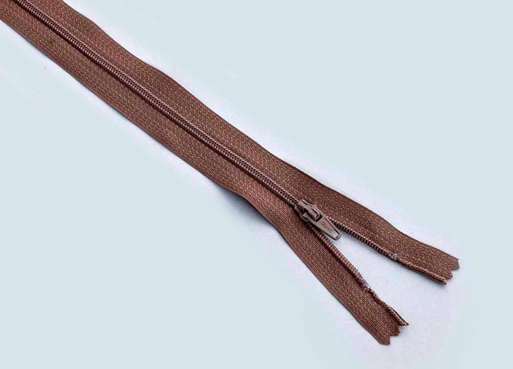 Closed End Zip (56cm length) - Jute