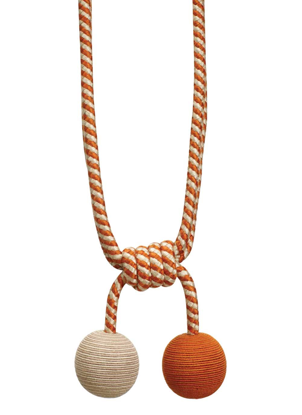 Jazz Ball Tieback - Orange/Linen