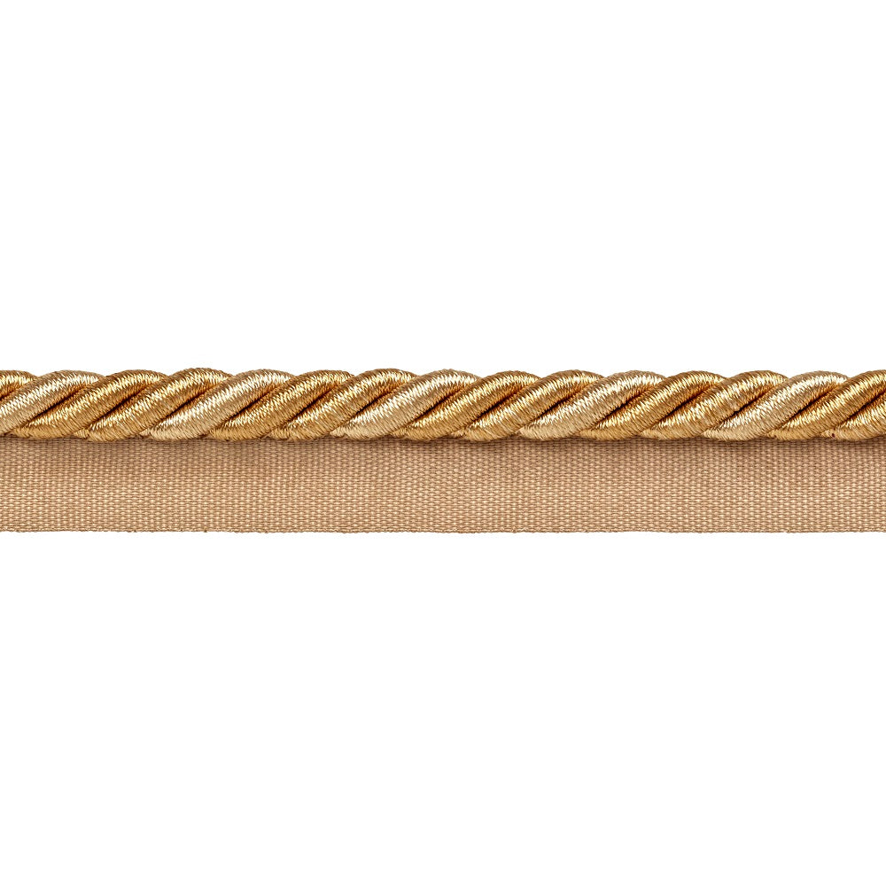 Ascot Flanged Piping Cord - Gold