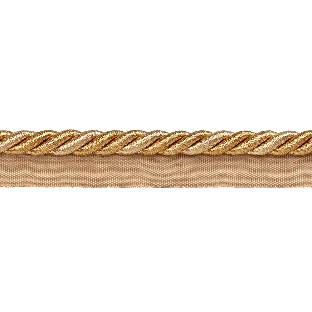 Ascot Flanged Piping Cord - Gold