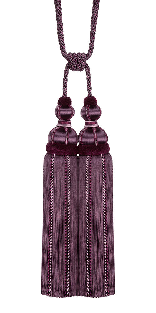 Antoinette Double Tassel Tieback - Mulberry