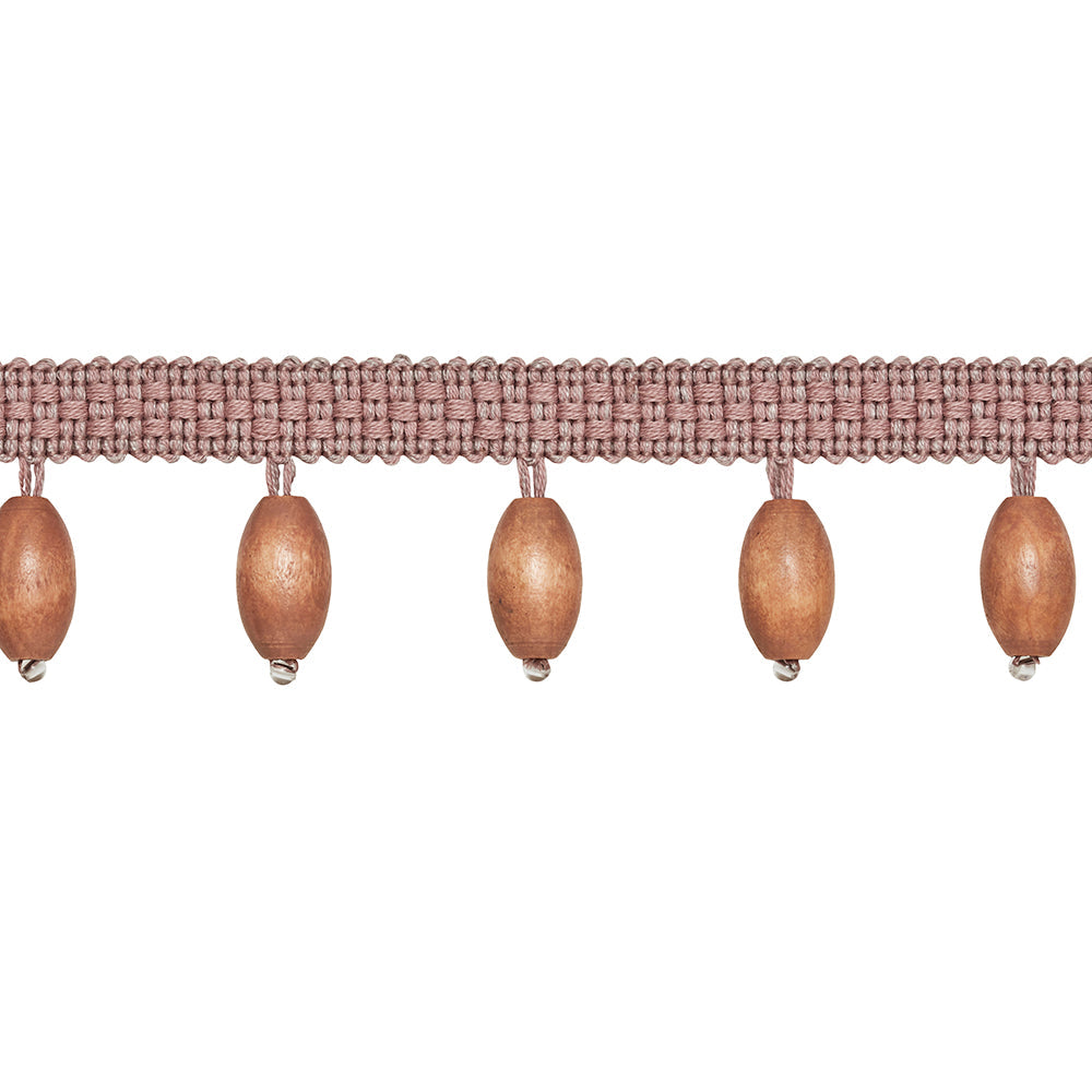 Prairie Wooden Bead Fringe - Heather