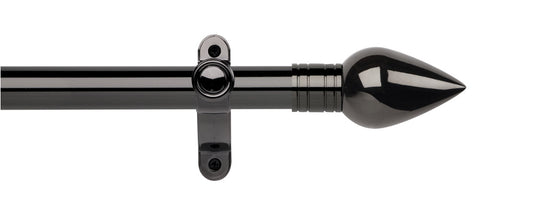 35mm Teardrop Eyelet Pole Set - Black Nickel