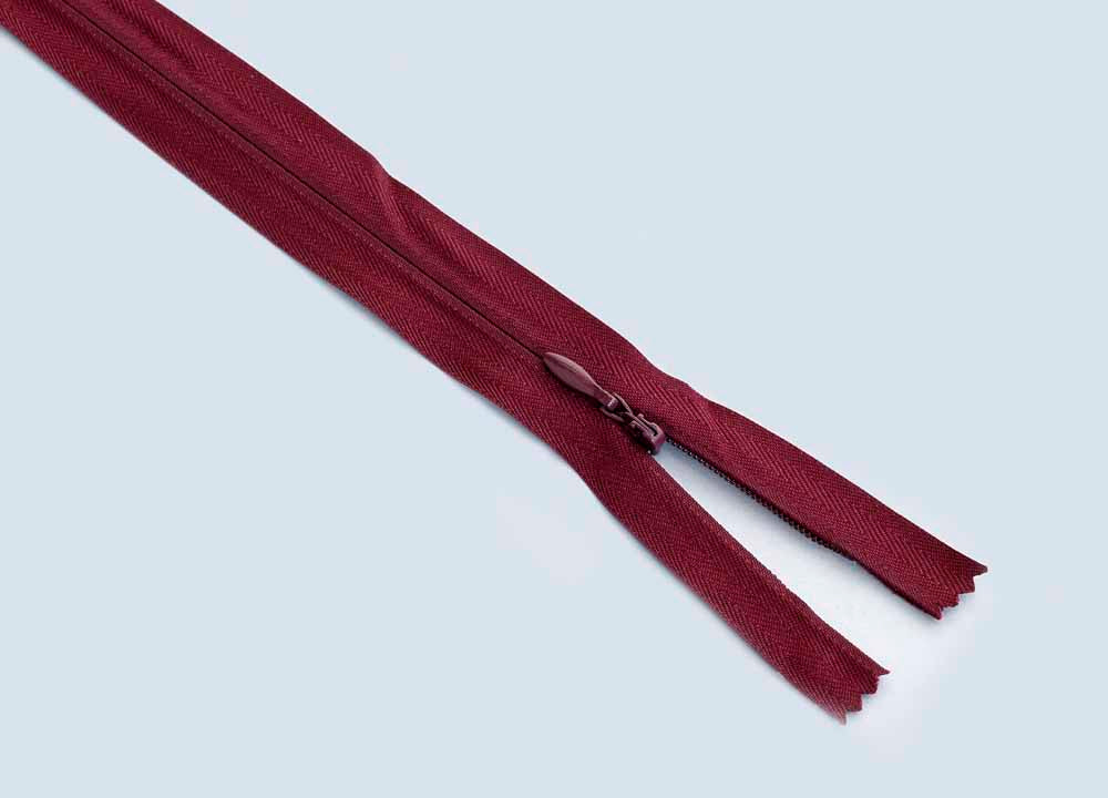 Closed End Invisible Zip (56cm length) - Plum