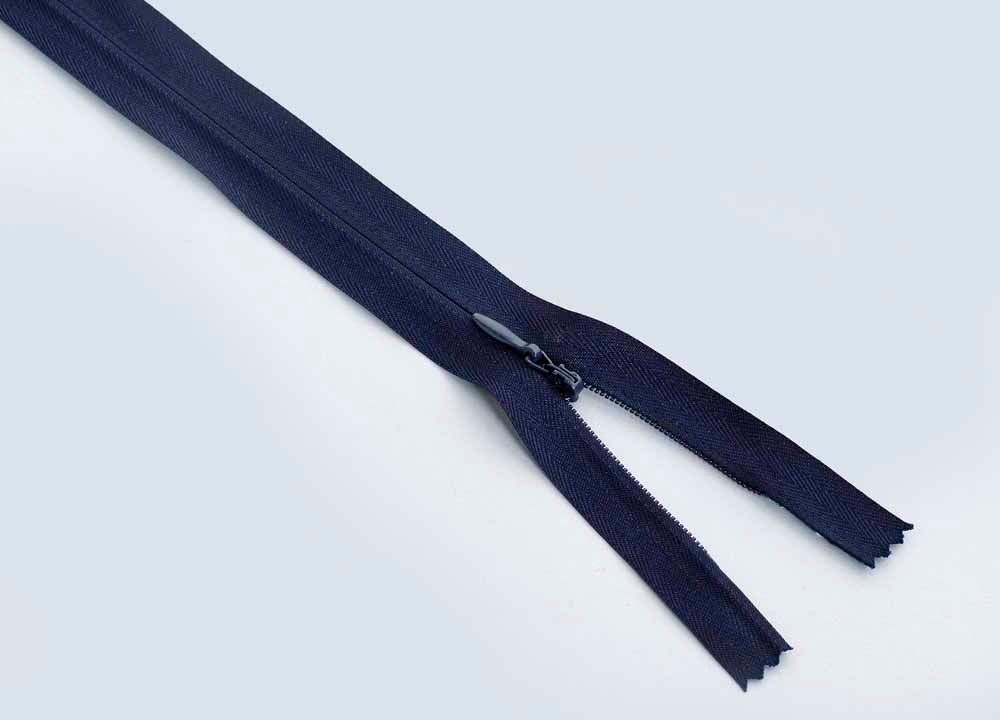 Closed End Invisible Zip (56cm length) - Dark Navy