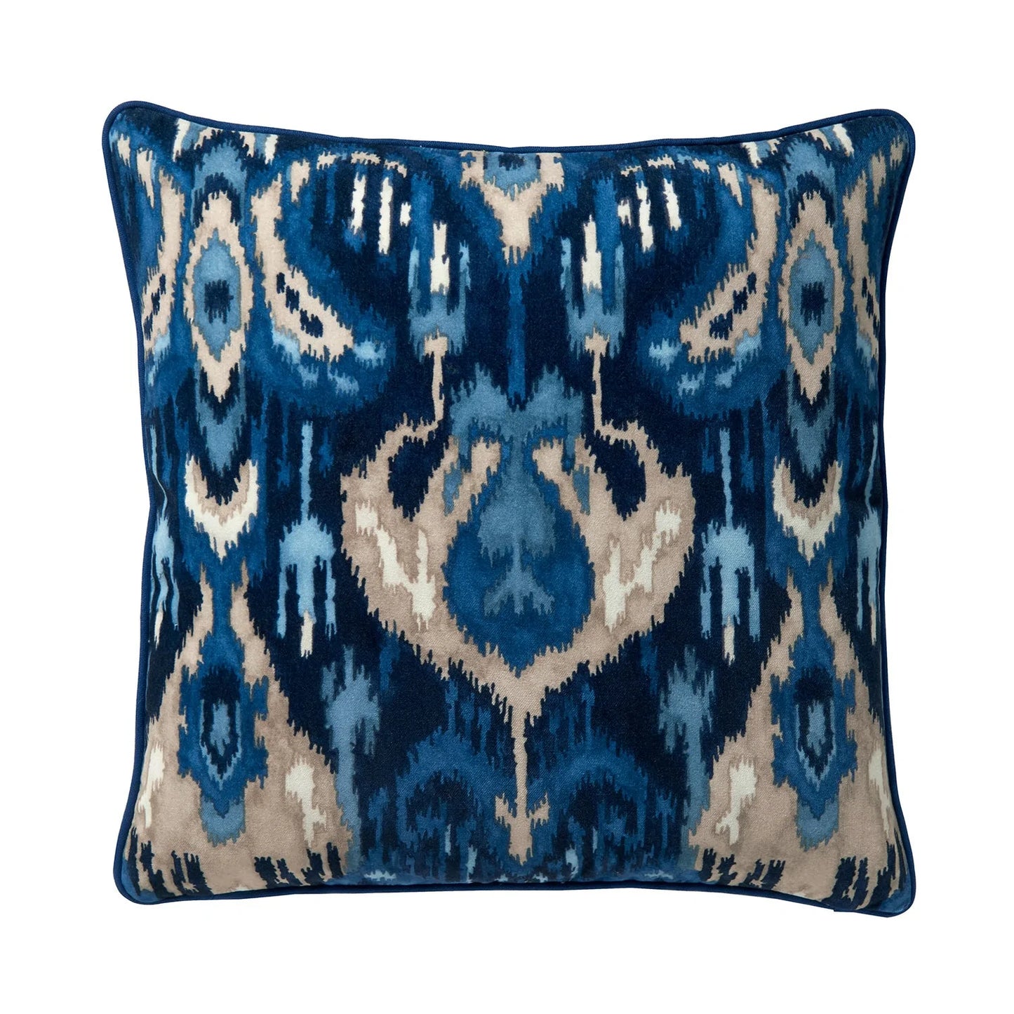 Bukhara Velvet Cushion - Indigo