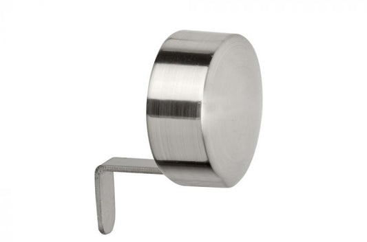 28mm End Cap Finial Pk2 - Satin Silver