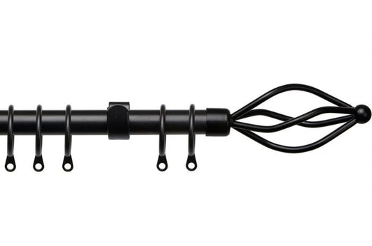16-19mm Crown Extendable Pole Set - Black