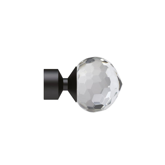 28mm Bella Finial Pk2 - Black