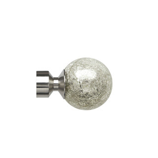 28mm Empire Finial Pk2  - Satin Silver