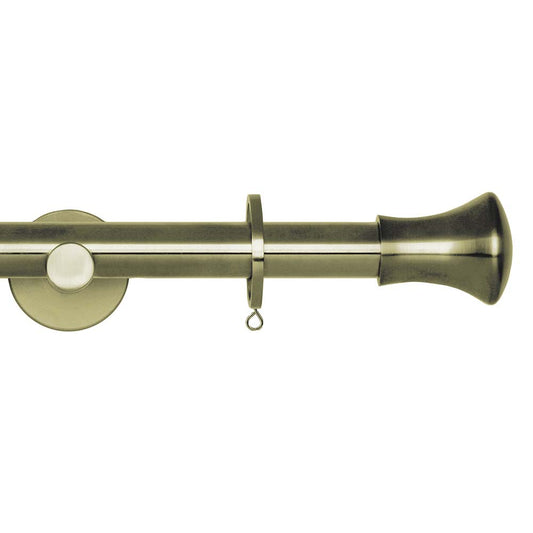 19mm Trumpet Complete Pole Set - Spun Brass