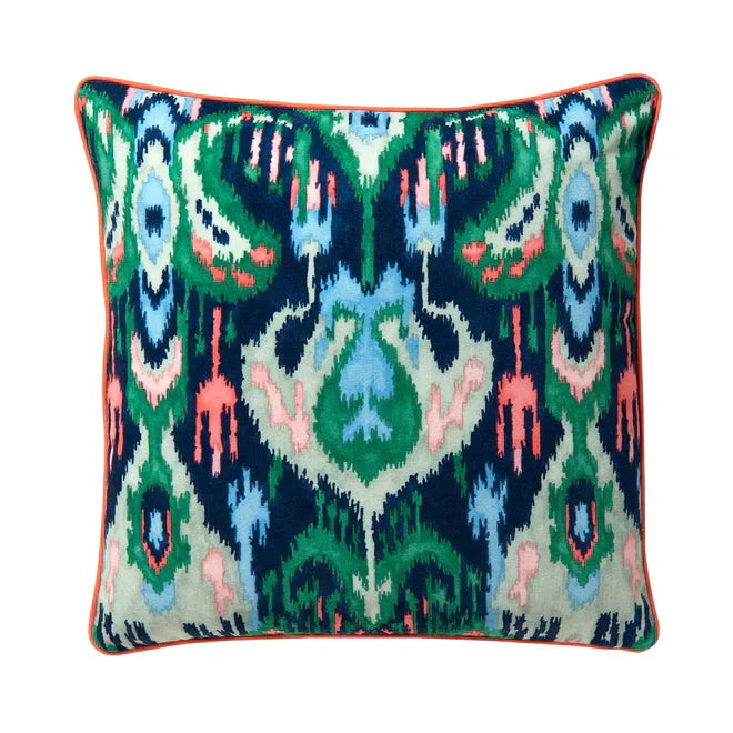 Bukhara Velvet Cushion - Emerald