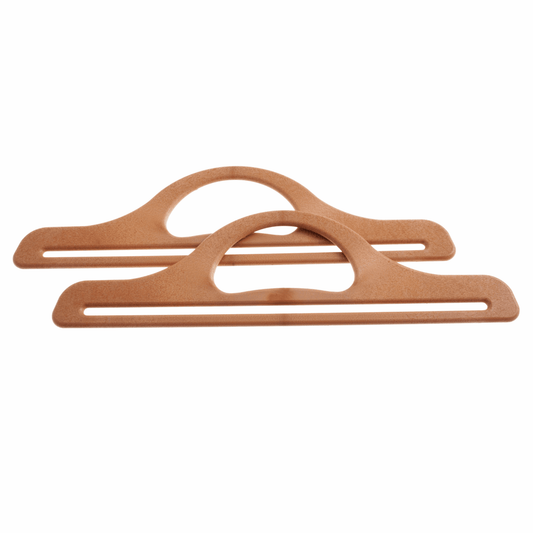 11" Wide Bag Handles: Light Brown