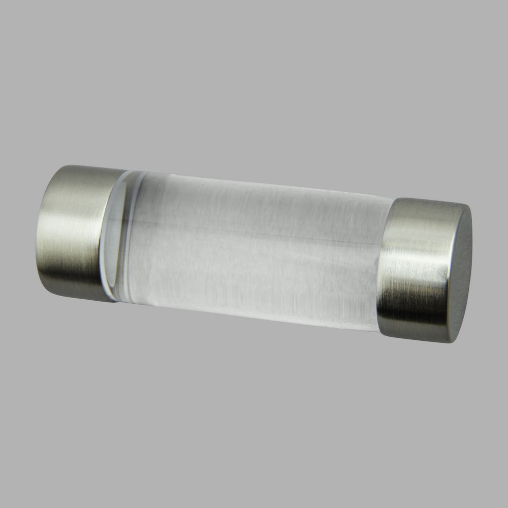 Acrylic Glass Cylinder Cord Pull - Chrome