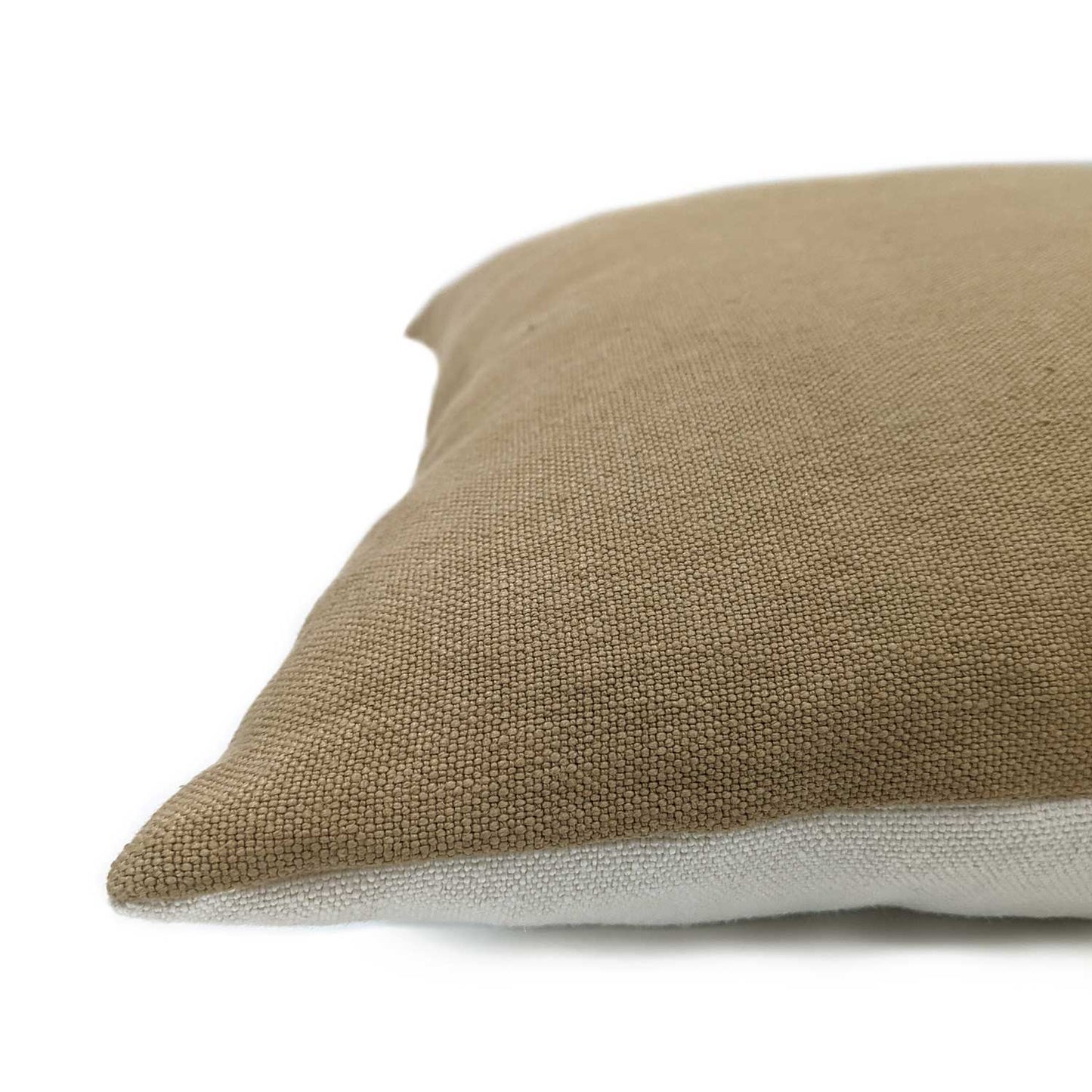 Elba Linen Cushion - Eggshell/Bisque