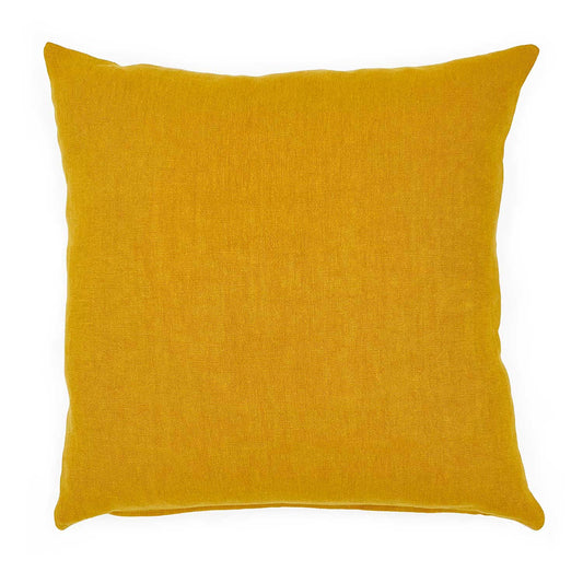 Elba Linen Cushion - Blush/Maize