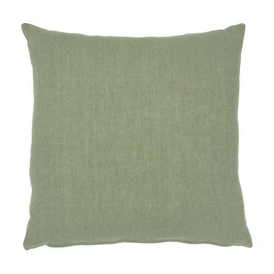 Elba Linen Cushion - Eggshell/Seagrass