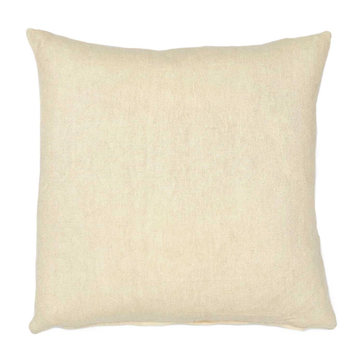 Elba Linen Cushion - Cerulean/Eggshell