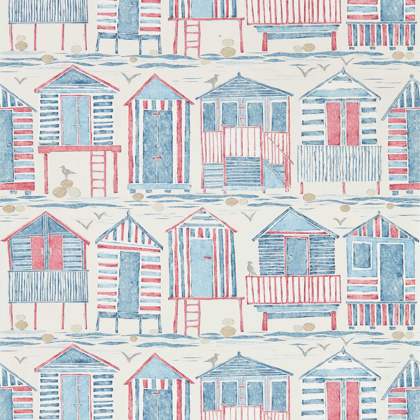 Beach Huts Wallpaper