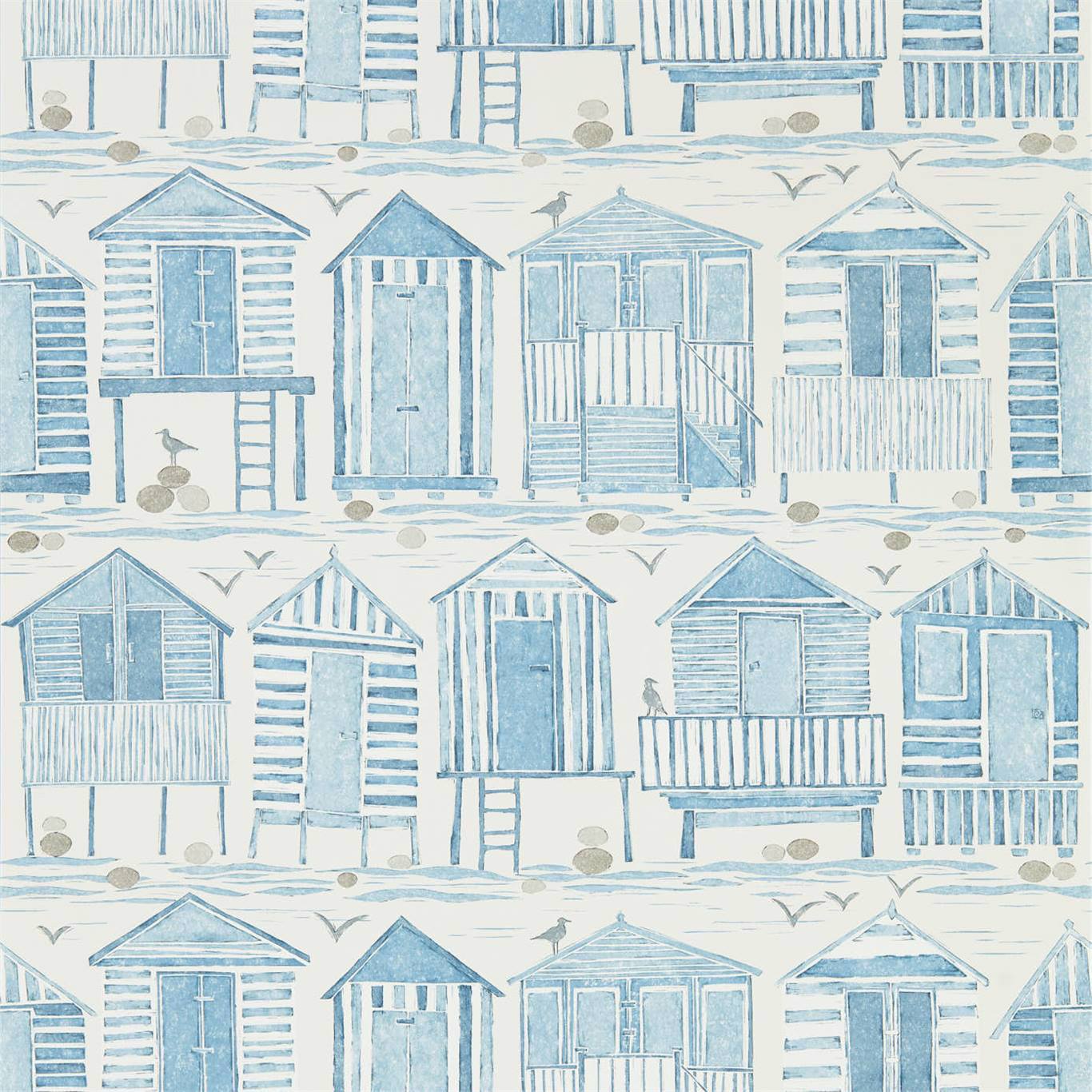 Beach Huts Wallpaper