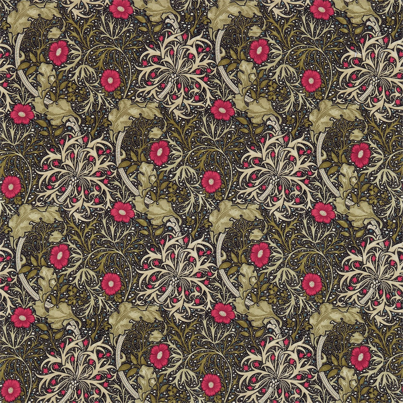 Morris Seaweed Fabric