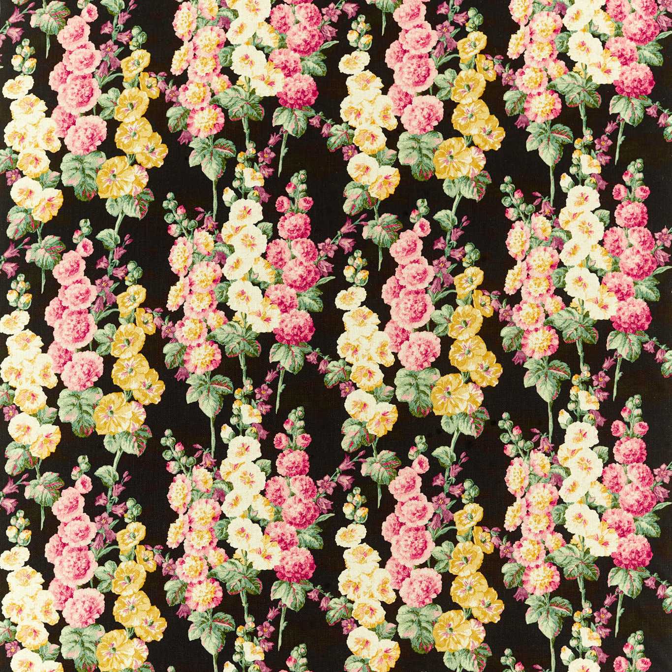 Hollyhocks Fabric