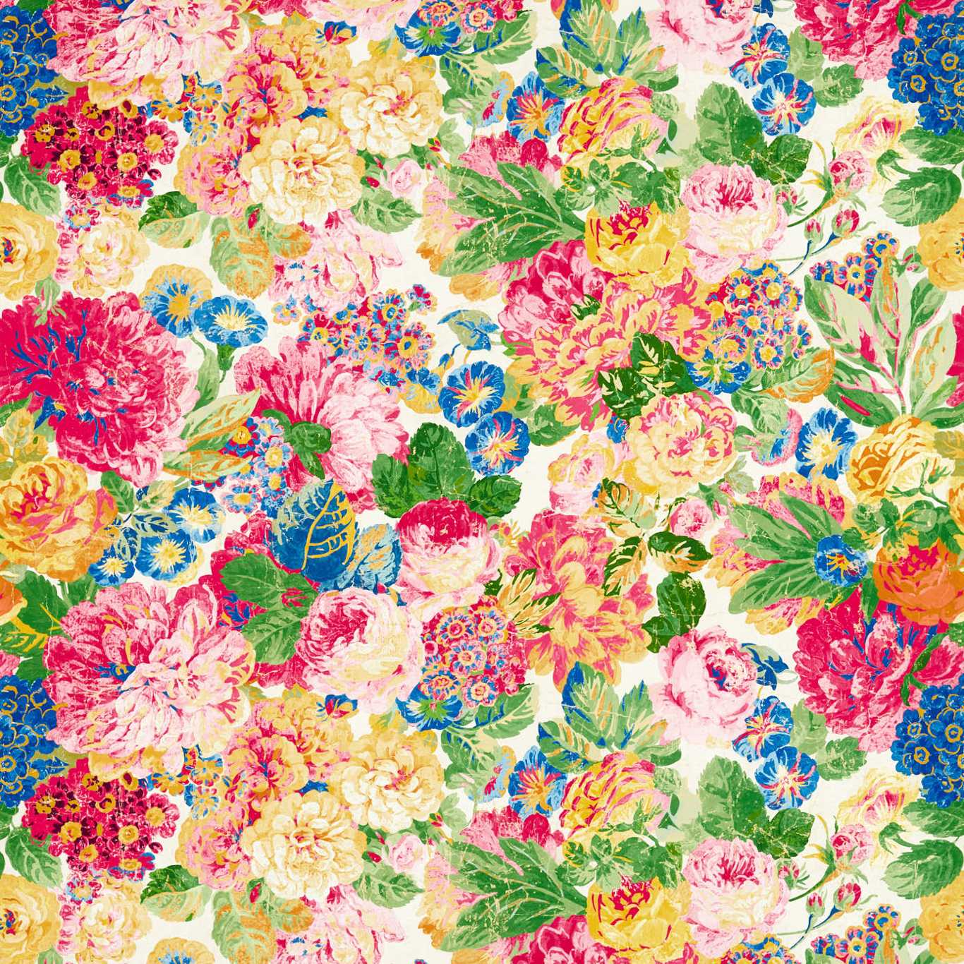 Very Rose and Peony Wallpaper