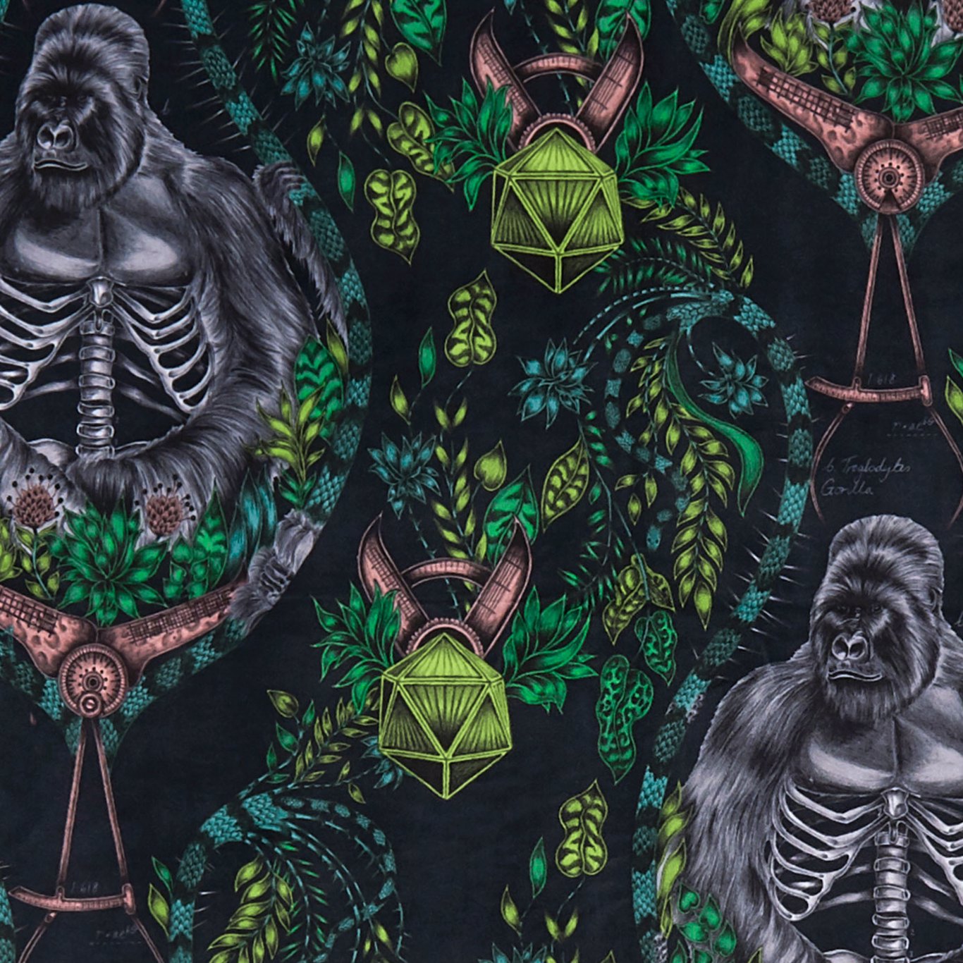 Silverback Velvet Fabric