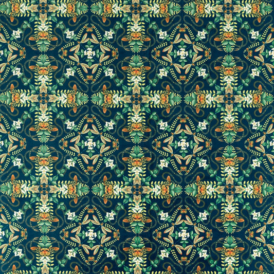 Emerald Forest Velvet Fabric