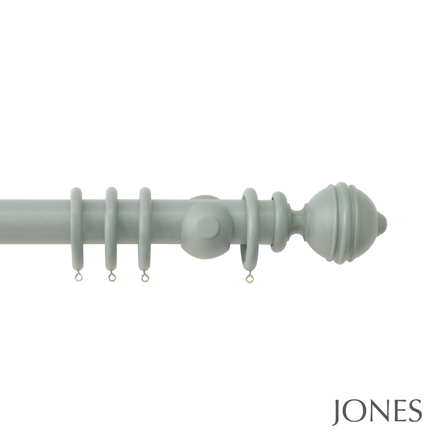 Estate Ribbed Ball Pole Set - Mecury