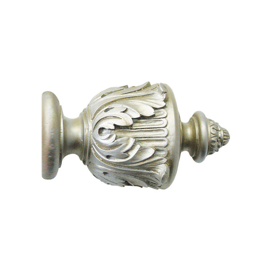 63mm Grande Acanthus Finial - Champagne Silver