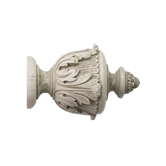 63mm Grande Acanthus Finial - Putty