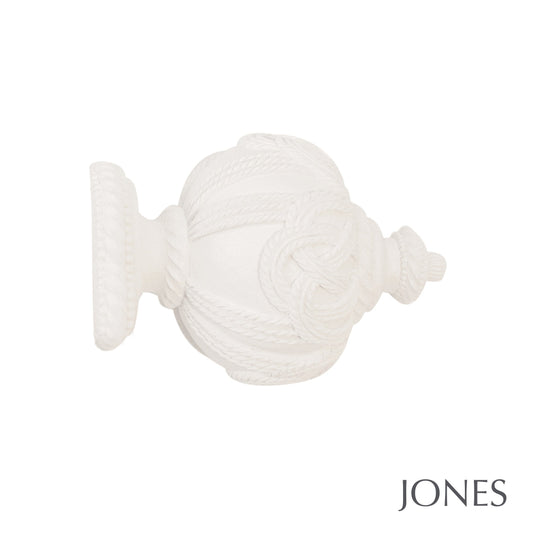 63mm Grande Rope Finial - Cotton