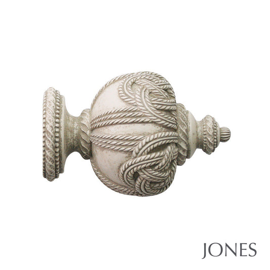 63mm Grande Rope Finial - Putty