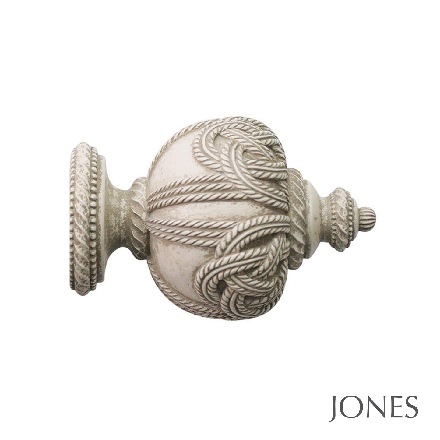 63mm Grande Rope Finial - Putty